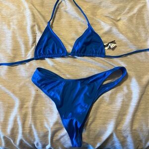 Pretty little thing blue bikini